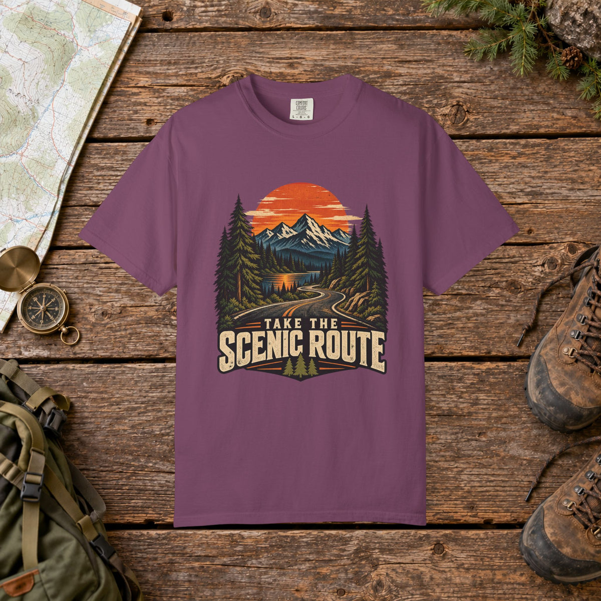 Take the scenic route | Hiking Tee