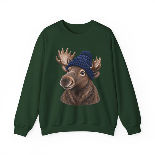 Beanie Moose Crewneck Sweatshirt