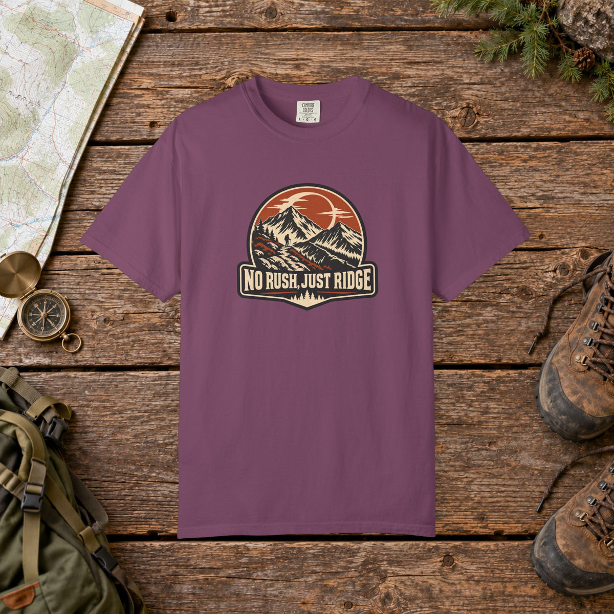 No Rush Just Ridge Hiking Shirt | Vintage