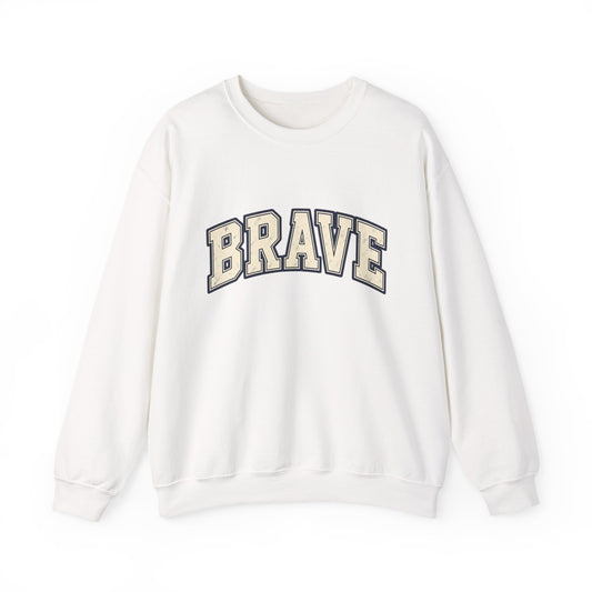 BRAVE Crewneck Sweatshirt – Varsity Lettering
