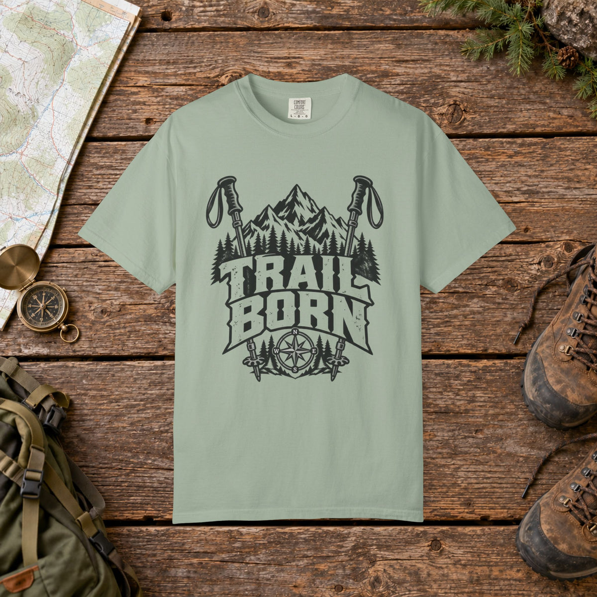 Trail Born Vintage Mountain Hiking Tee