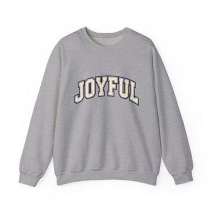 Joyful Crewneck Sweatshirt — Vintage Collegiate Pride Pullover