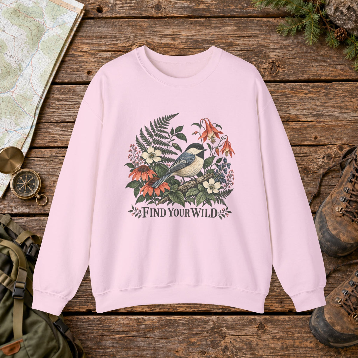 Find Your Wild Bird Crewneck Sweatshirt