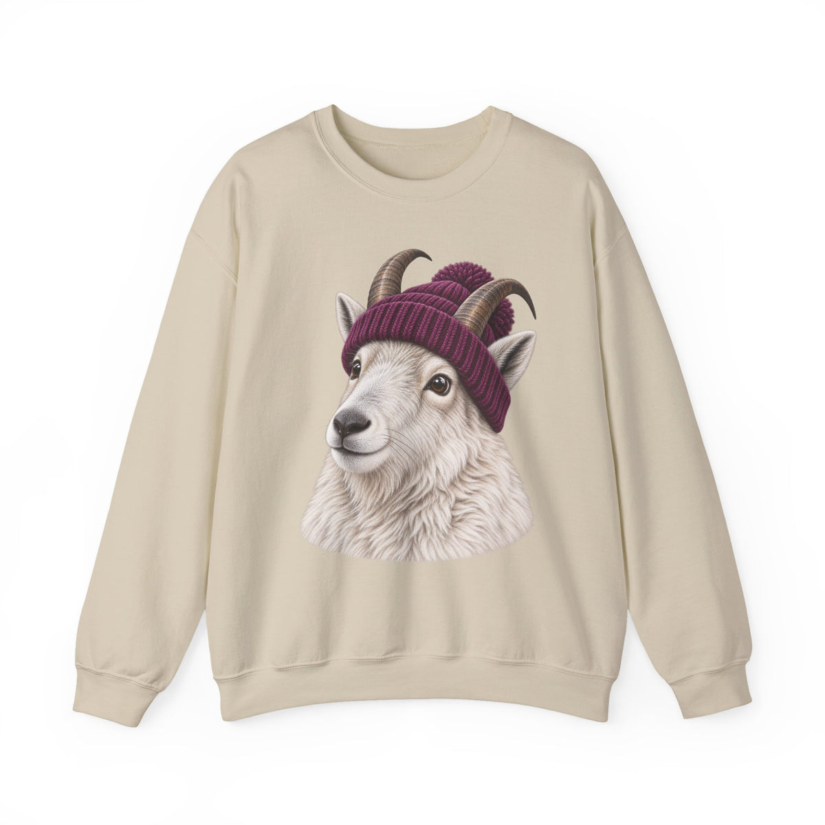 Beanie Mountain Goat Crewneck Sweatshirt
