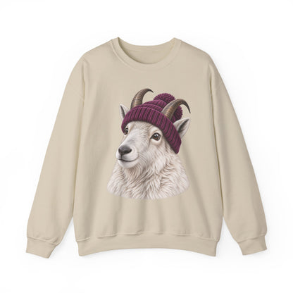 Beanie Mountain Goat Crewneck Sweatshirt