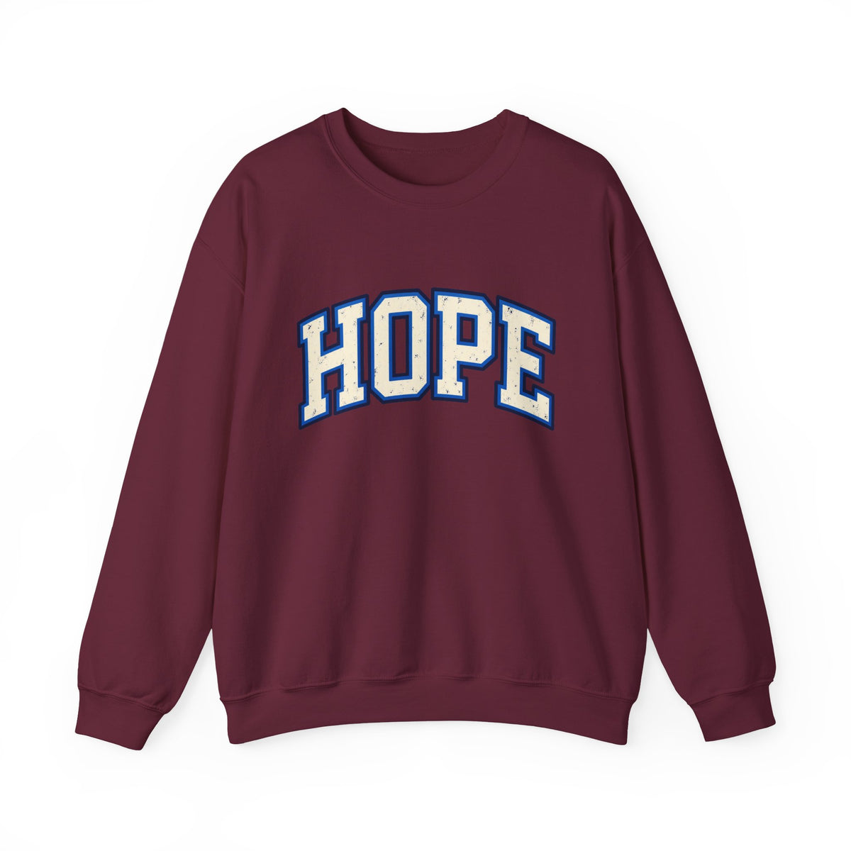 HOPE Crewneck Sweatshirt – Varsity Lettering Pullover