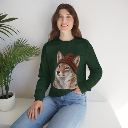 Beanie Coyote Crewneck Sweatshirt