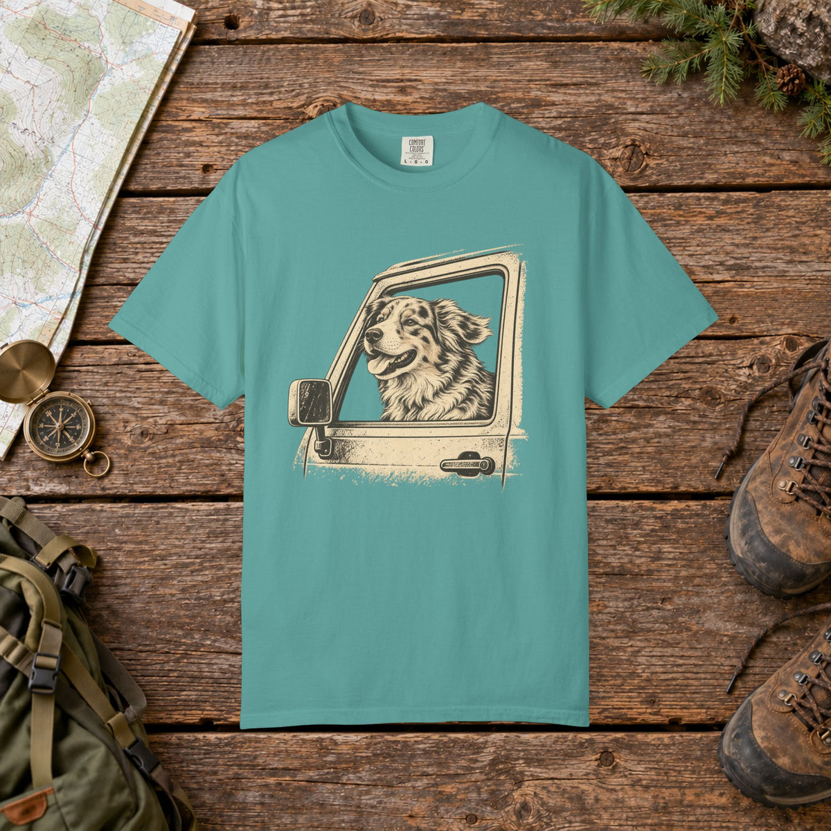Happy Australian Shepard | Vintage T-Shirt