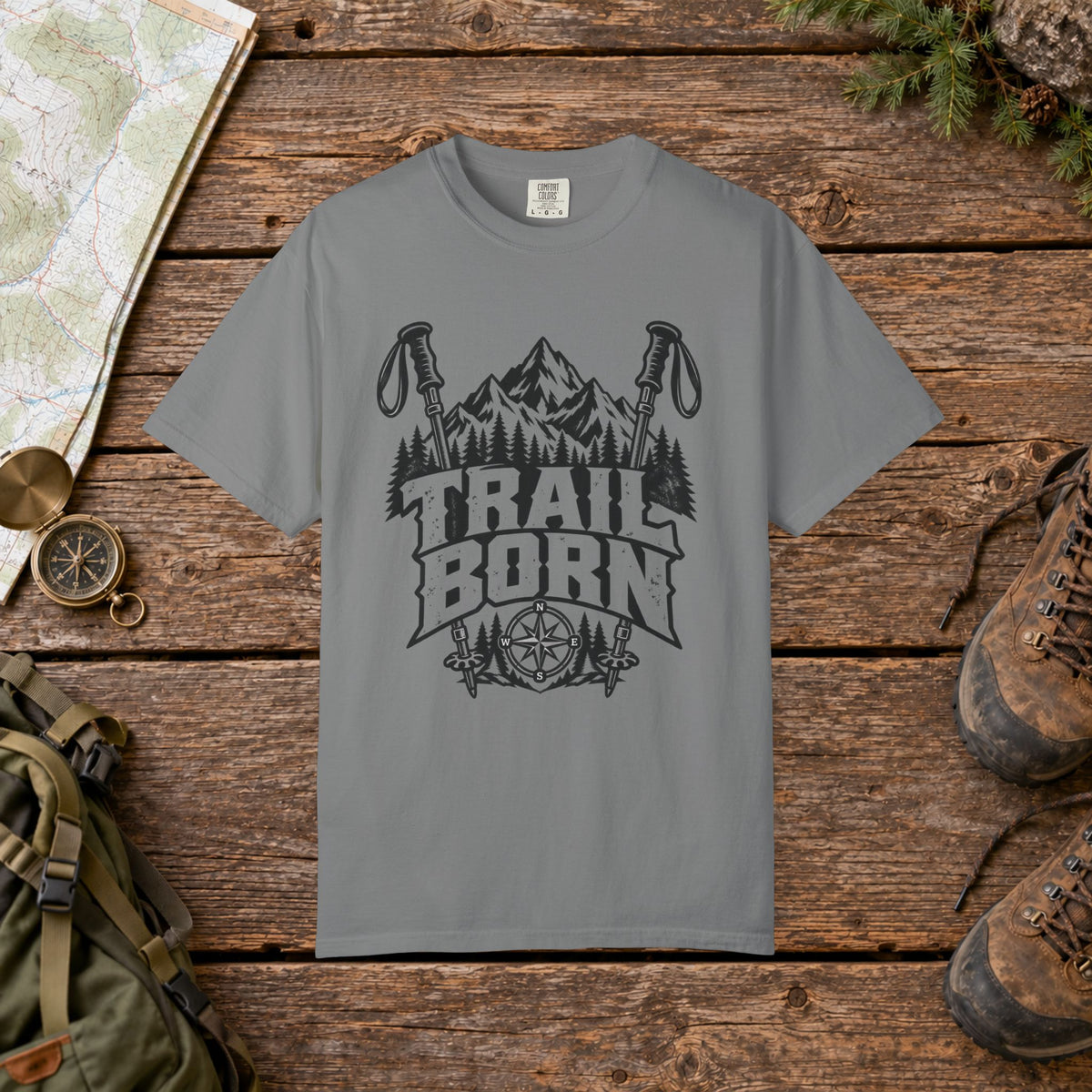Trail Born Vintage Mountain Hiking Tee