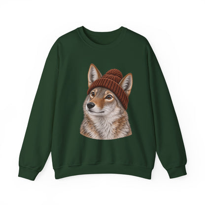 Beanie Coyote Crewneck Sweatshirt