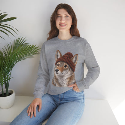 Beanie Coyote Crewneck Sweatshirt