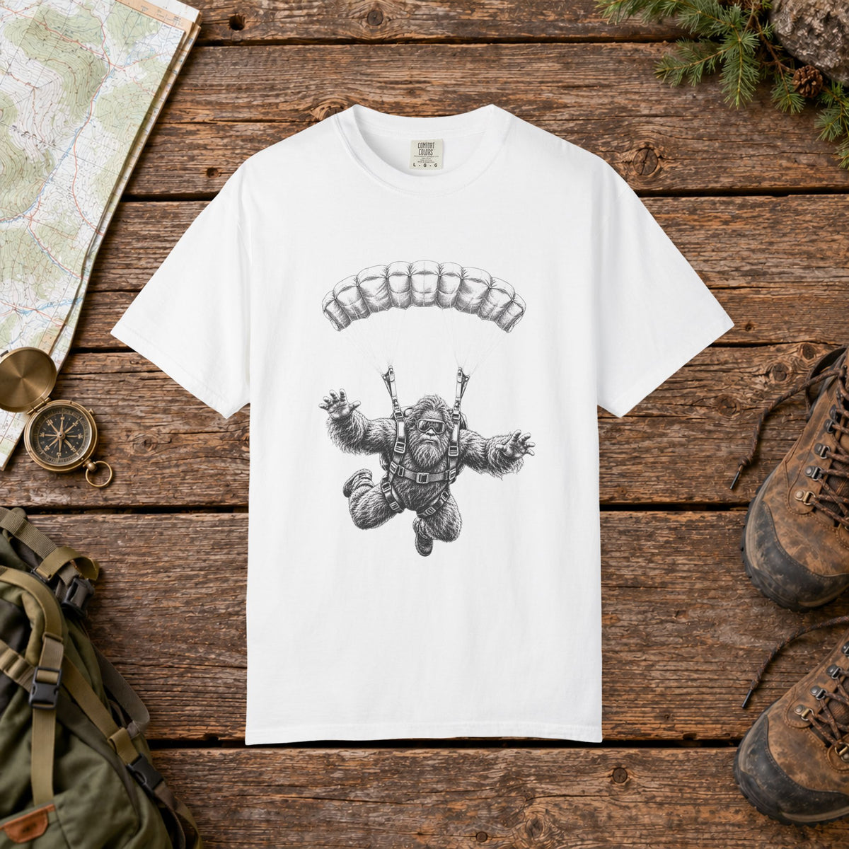 Big Foot Sky Diving | Vintage