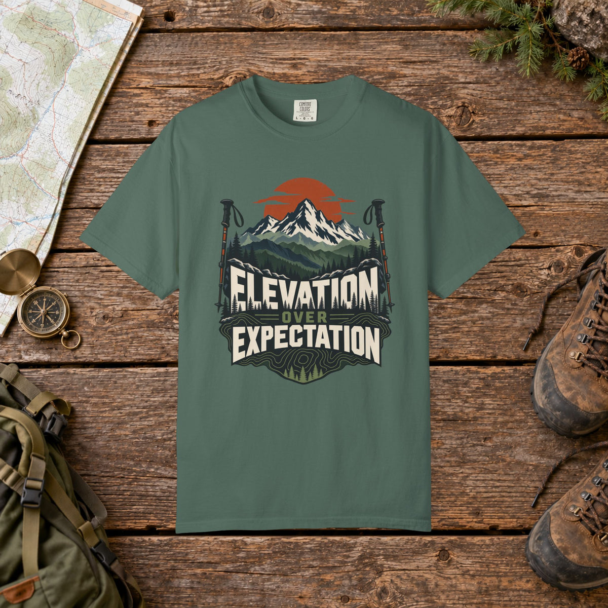 Elevation over expectation | Hiking Tee