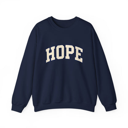 HOPE retro Crewneck Sweatshirt — Collegiate Graphic