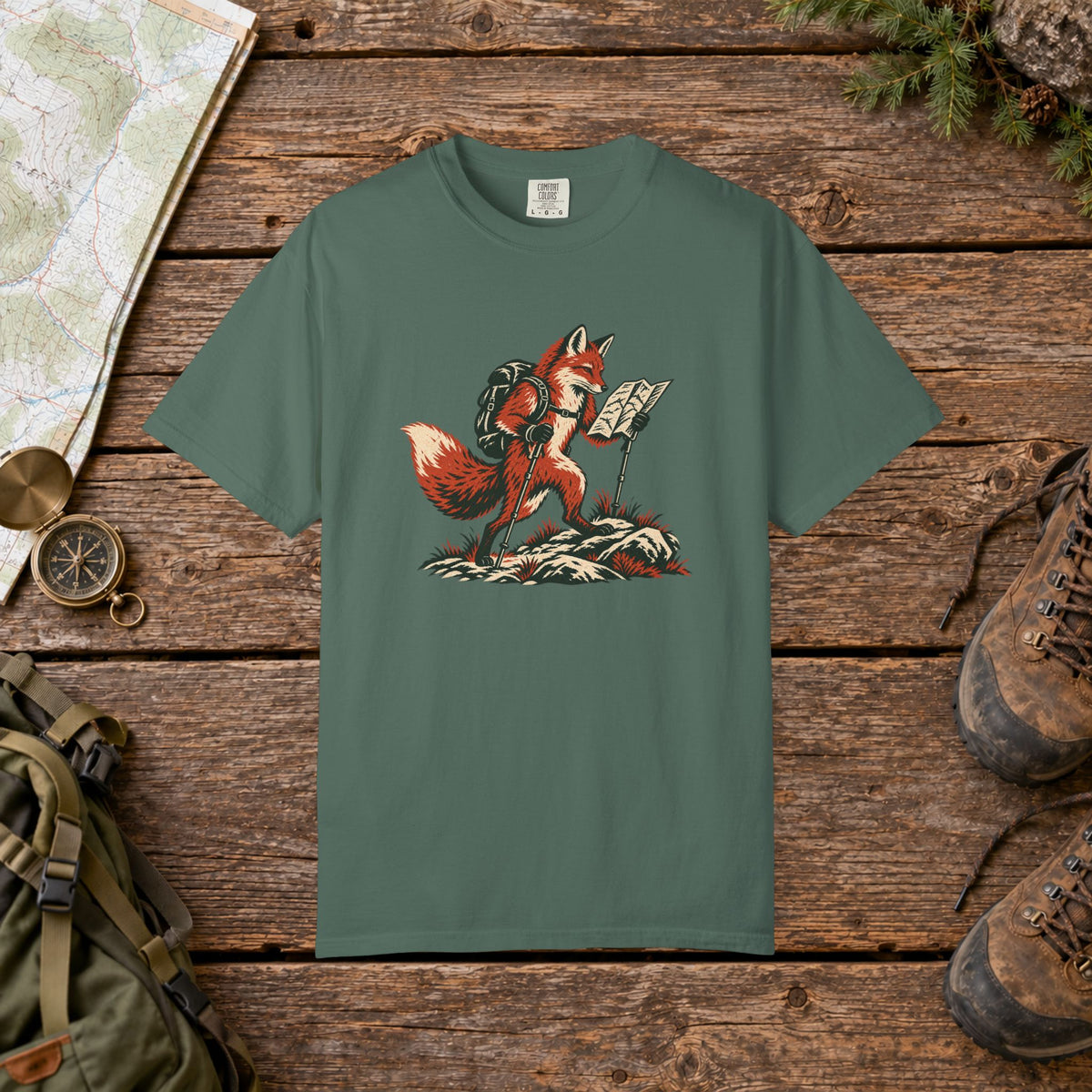 Hiking Fox | Vintage
