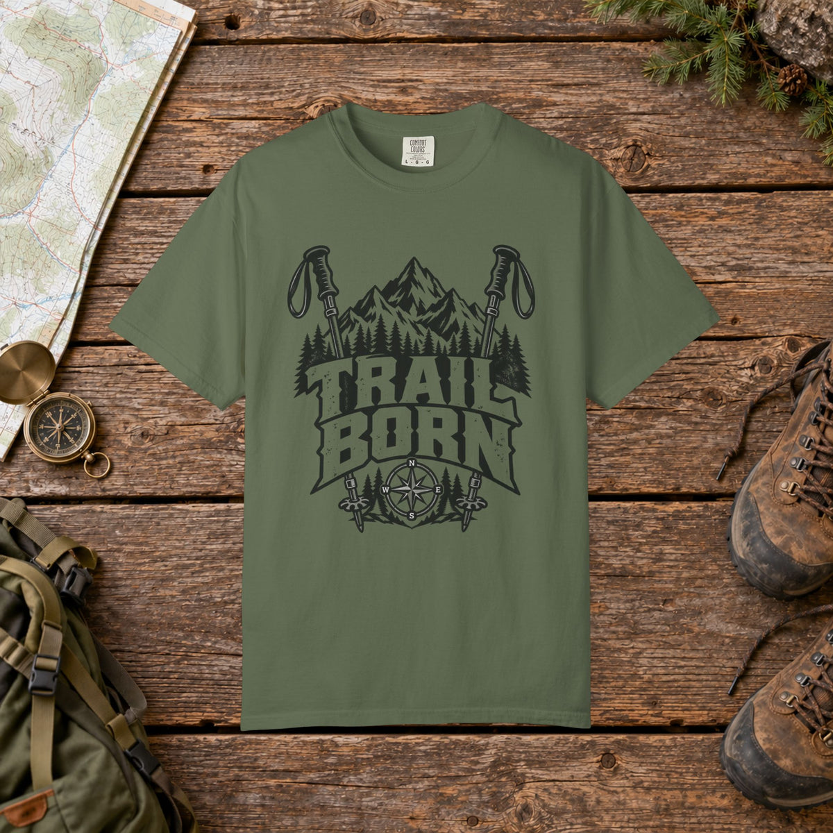 Trail Born Vintage Mountain Hiking Tee
