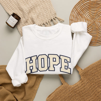 HOPE retro Crewneck Sweatshirt — Collegiate Graphic