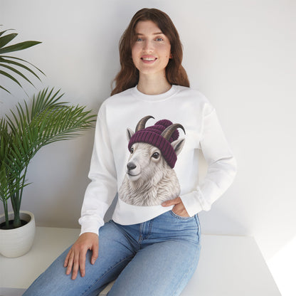 Beanie Mountain Goat Crewneck Sweatshirt