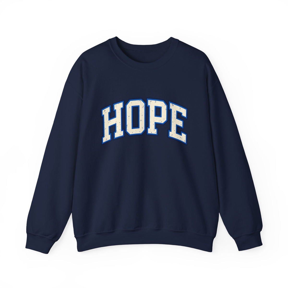 HOPE Crewneck Sweatshirt – Varsity Lettering Pullover