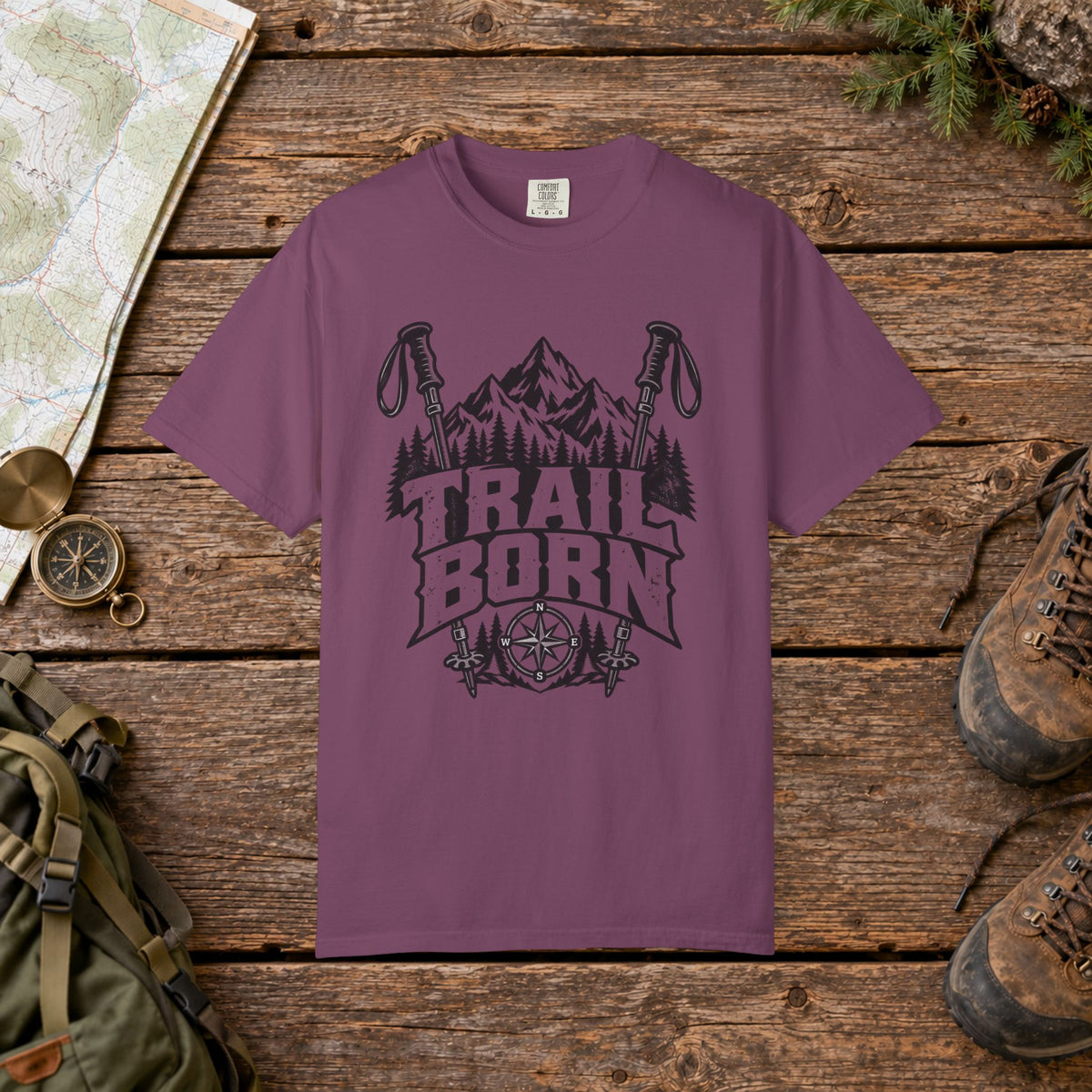Trail Born Vintage Mountain Hiking Tee