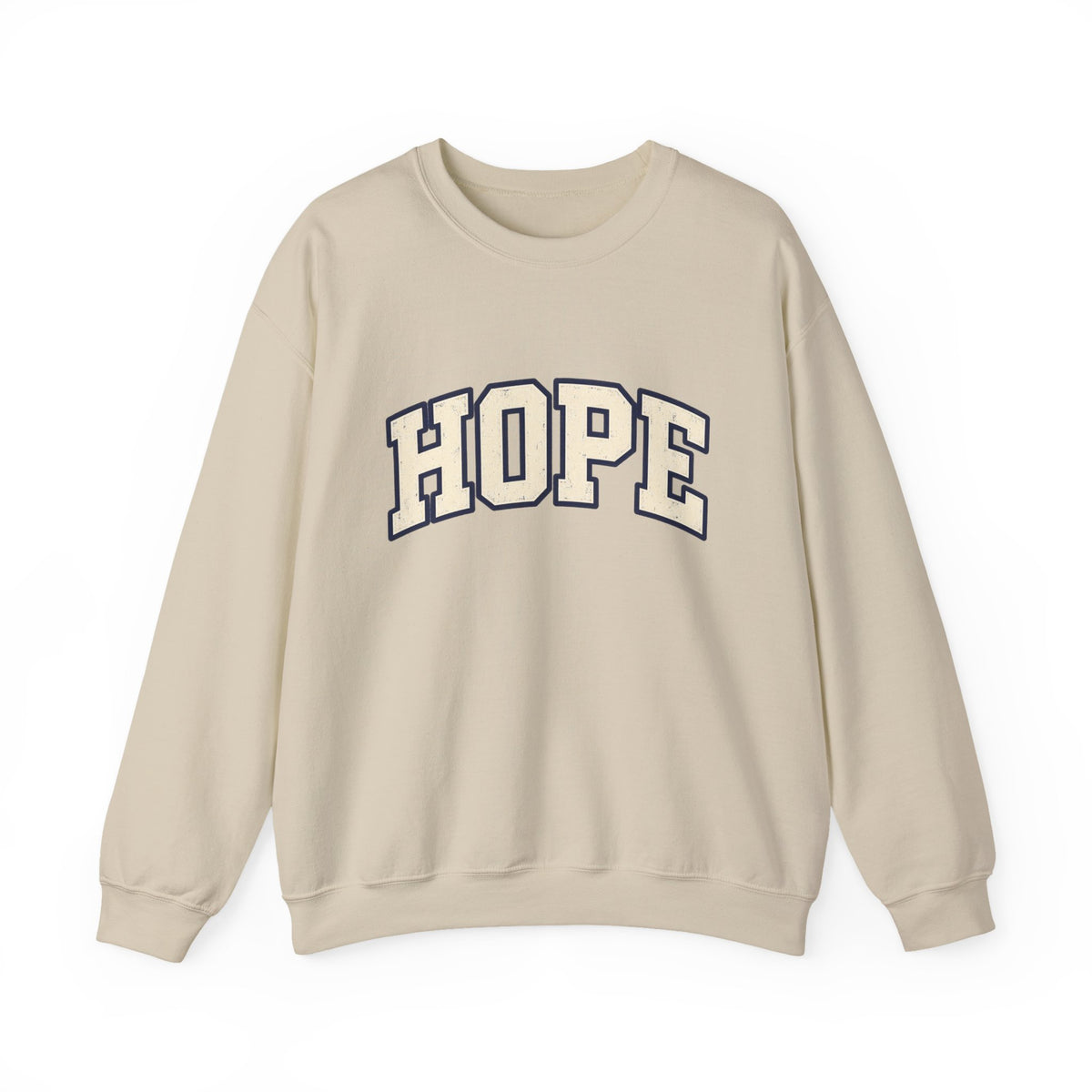 HOPE retro Crewneck Sweatshirt — Collegiate Graphic