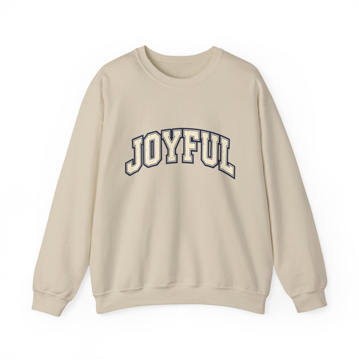 Joyful Crewneck Sweatshirt — Vintage Collegiate Pride Pullover