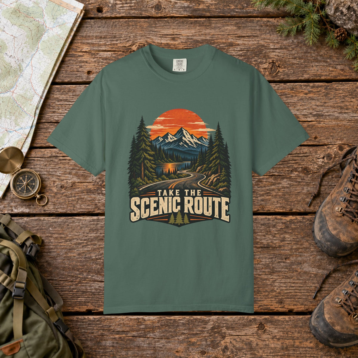 Take the scenic route | Hiking Tee