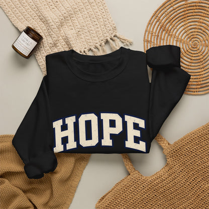HOPE retro Crewneck Sweatshirt — Collegiate Graphic