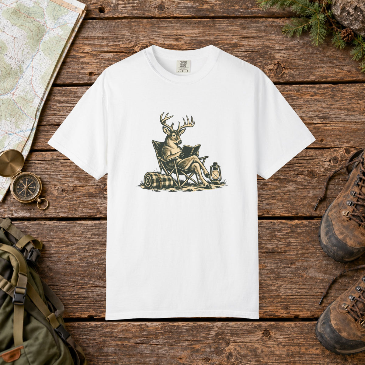 Relaxing Deer | Vintage