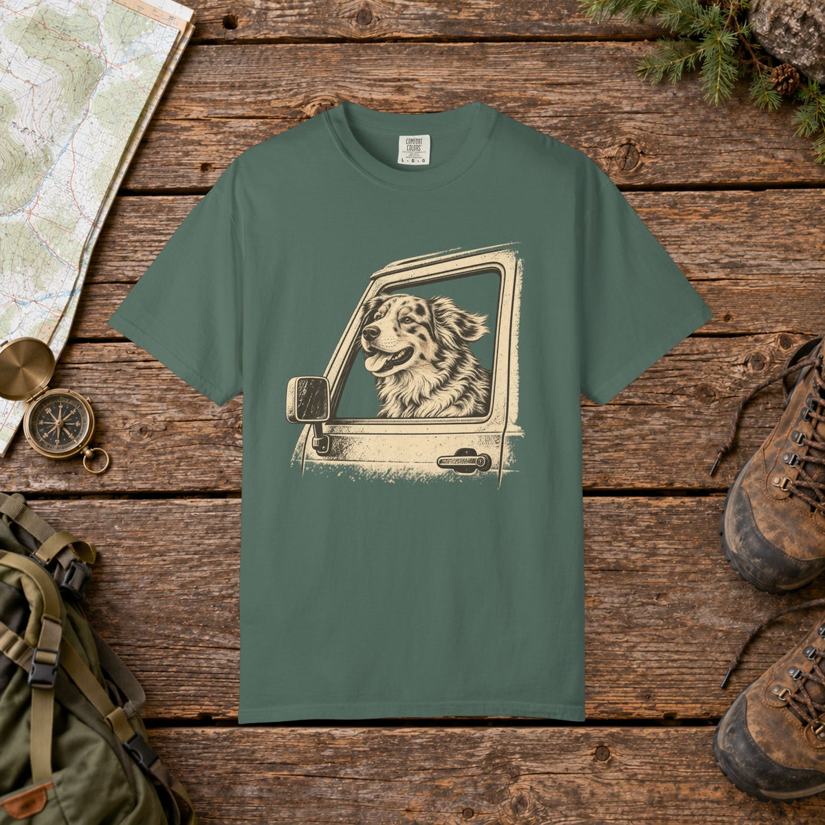 Happy Australian Shepard | Vintage T-Shirt