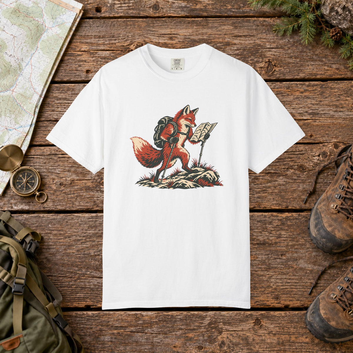 Hiking Fox | Vintage