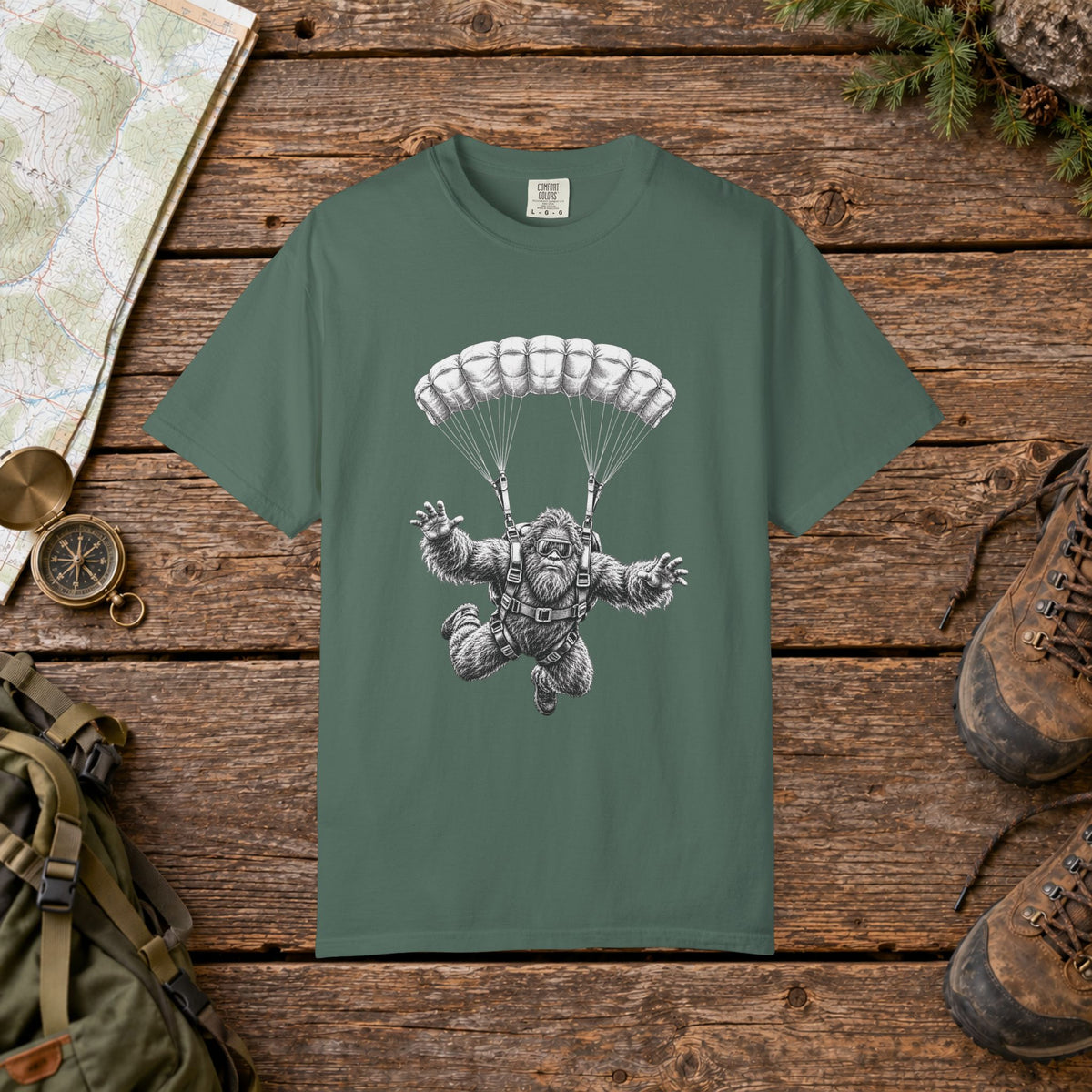 Big Foot Sky Diving | Vintage