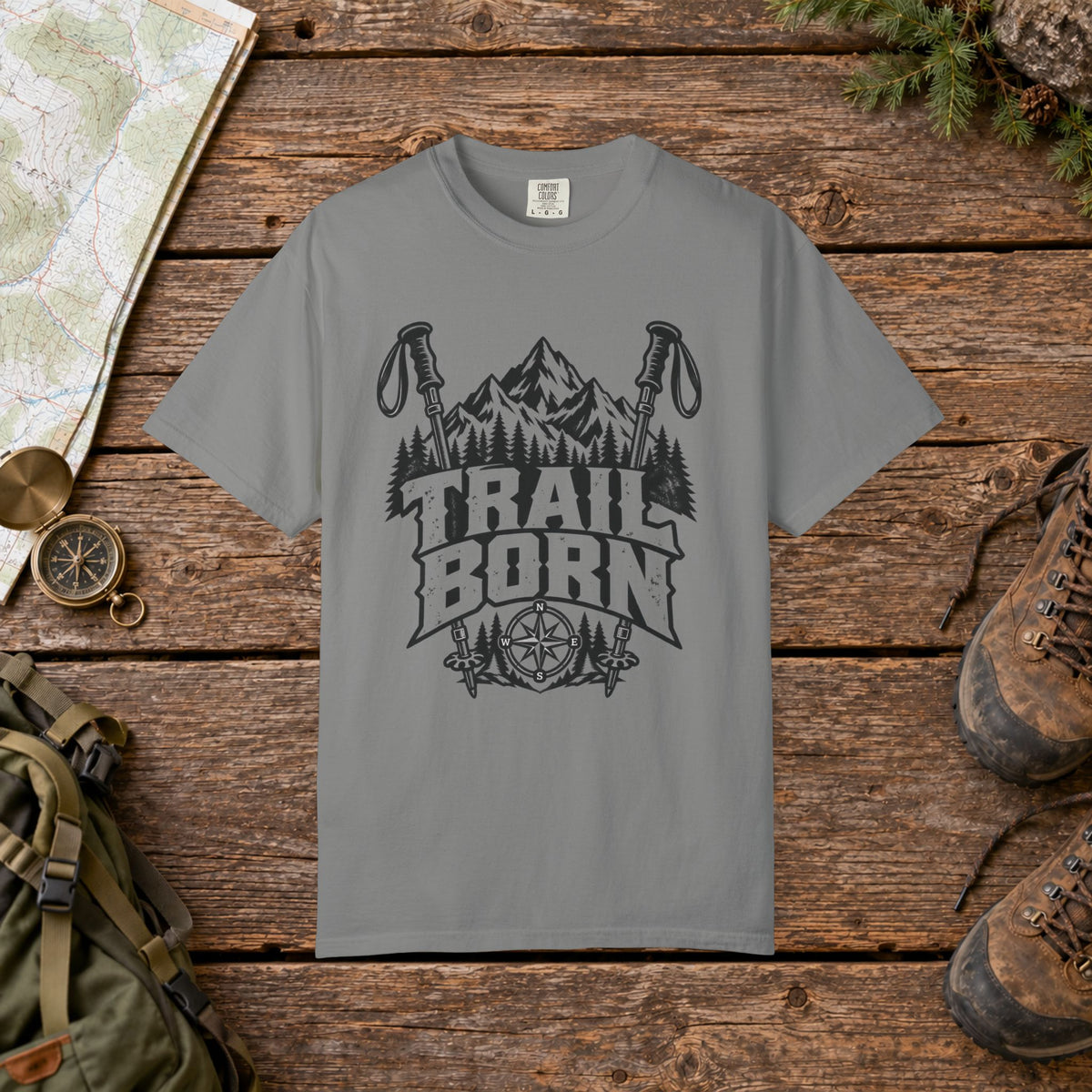 Trail Born Vintage Mountain Hiking Tee