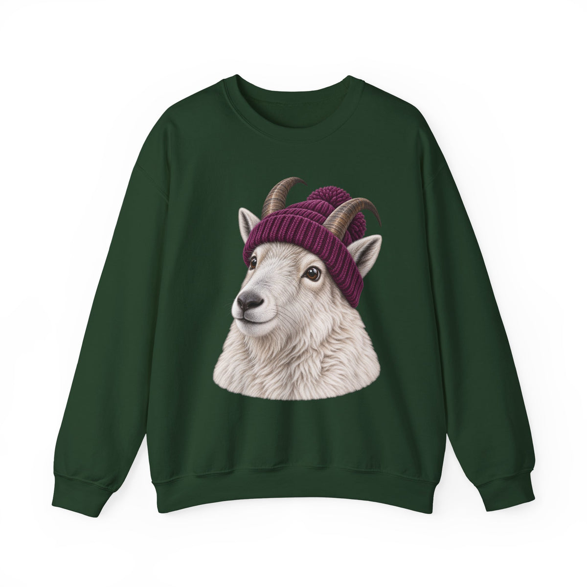 Beanie Mountain Goat Crewneck Sweatshirt