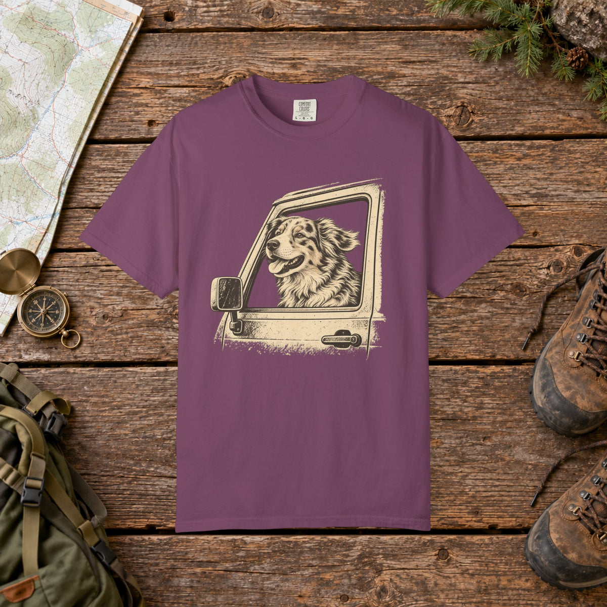 Happy Australian Shepard | Vintage T-Shirt