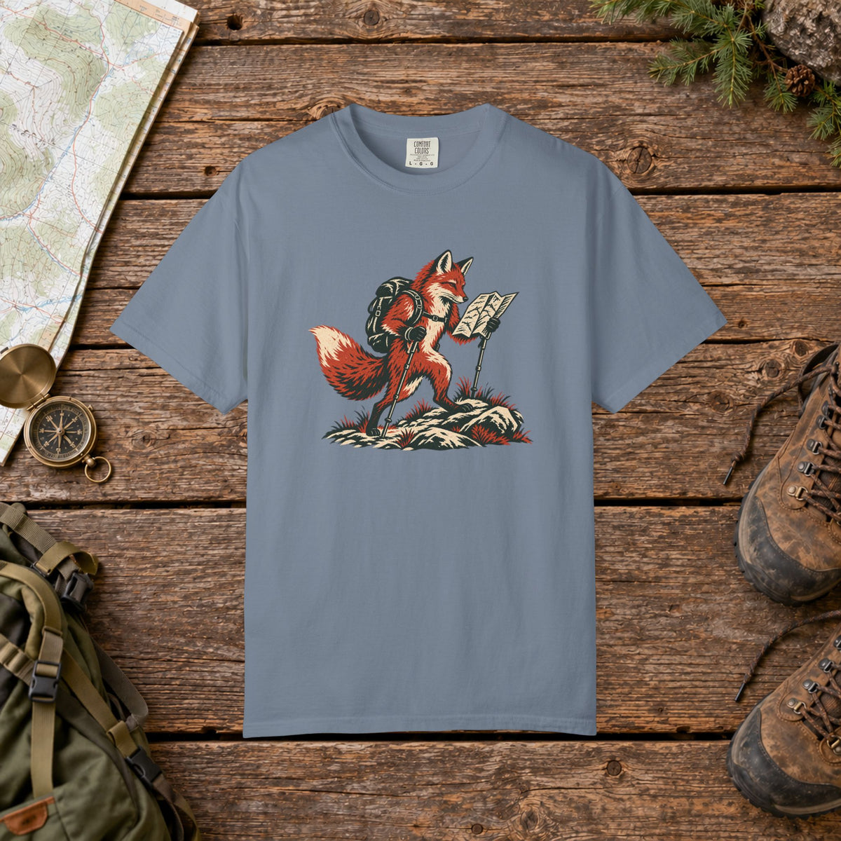 Hiking Fox | Vintage