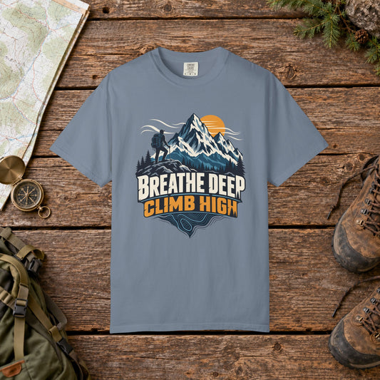 Breathe deep climb high | Hiking Tee