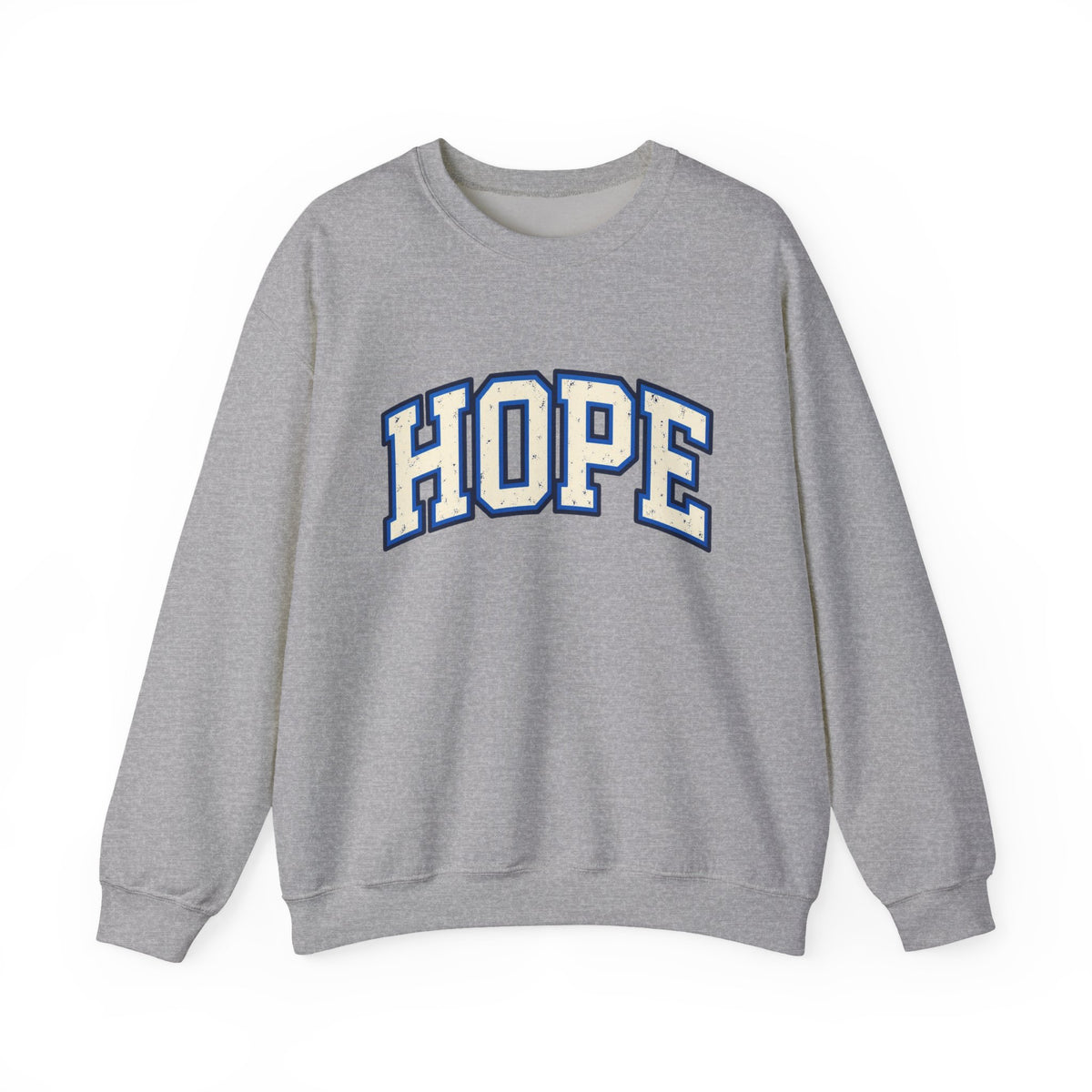 HOPE Crewneck Sweatshirt – Varsity Lettering Pullover
