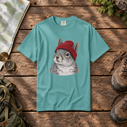 Squirrel with Beenie | Vintage T-Shirt