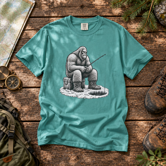 Big Foot Ice Fishing | Vintage T-Shirt
