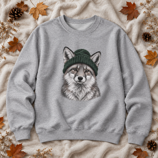 Beanie Fox Crewneck Sweatshirt