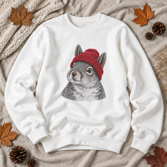 Beanie Squirrel Crewneck Sweatshirt