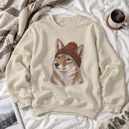 Beanie Coyote Crewneck Sweatshirt