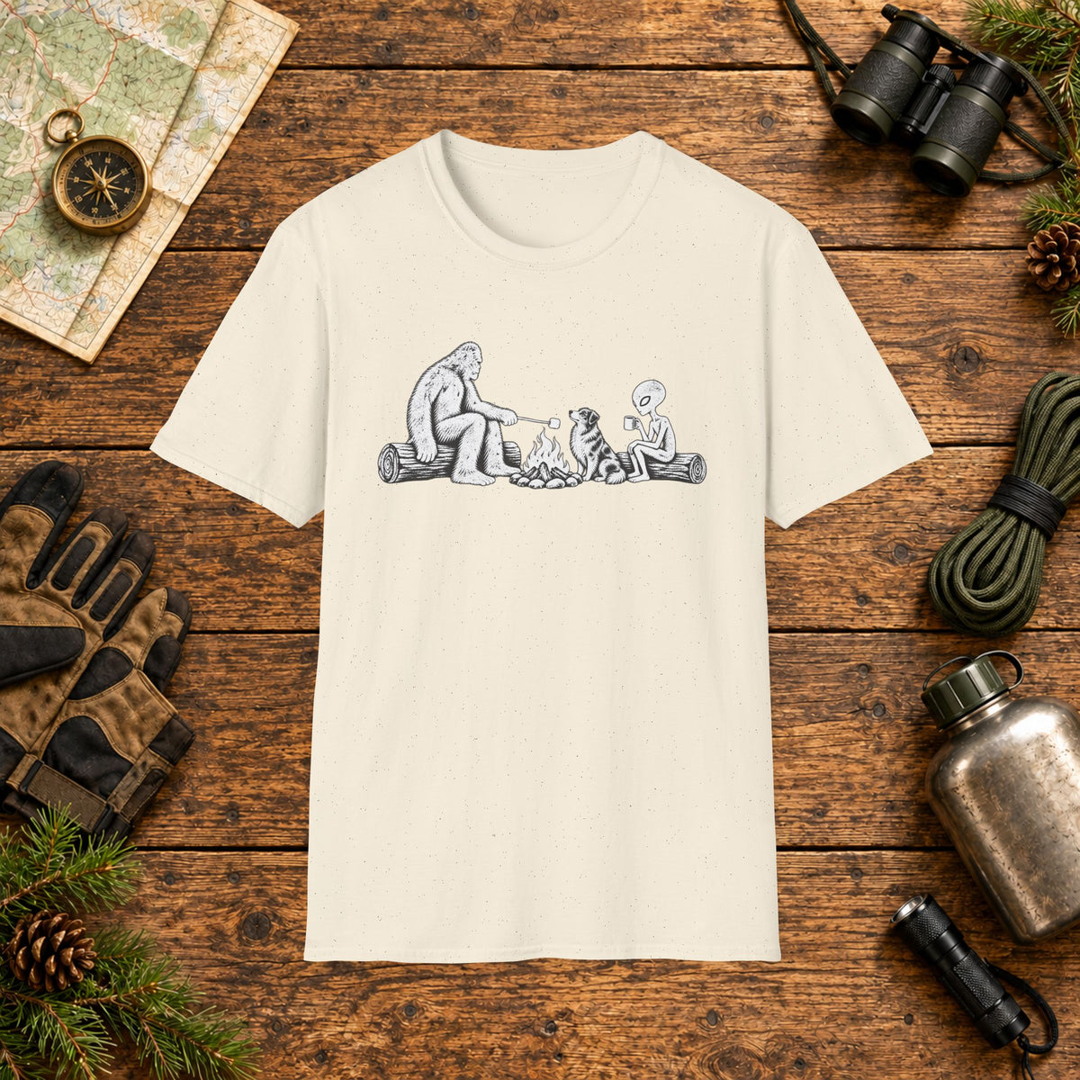 Australian Shepard Campfire Friends T-Shirt