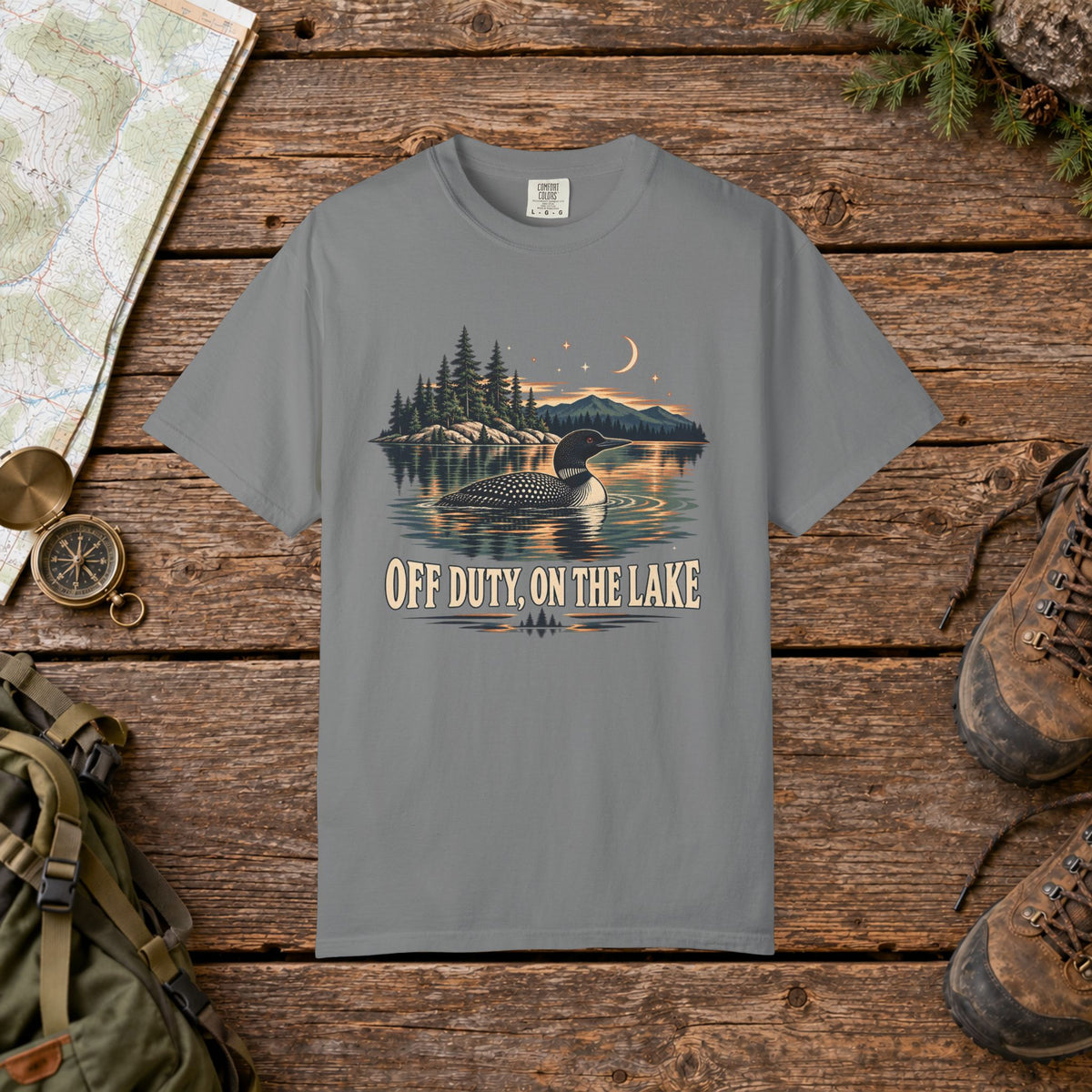 Off Duty on the Lake | Vintage T-Shirt