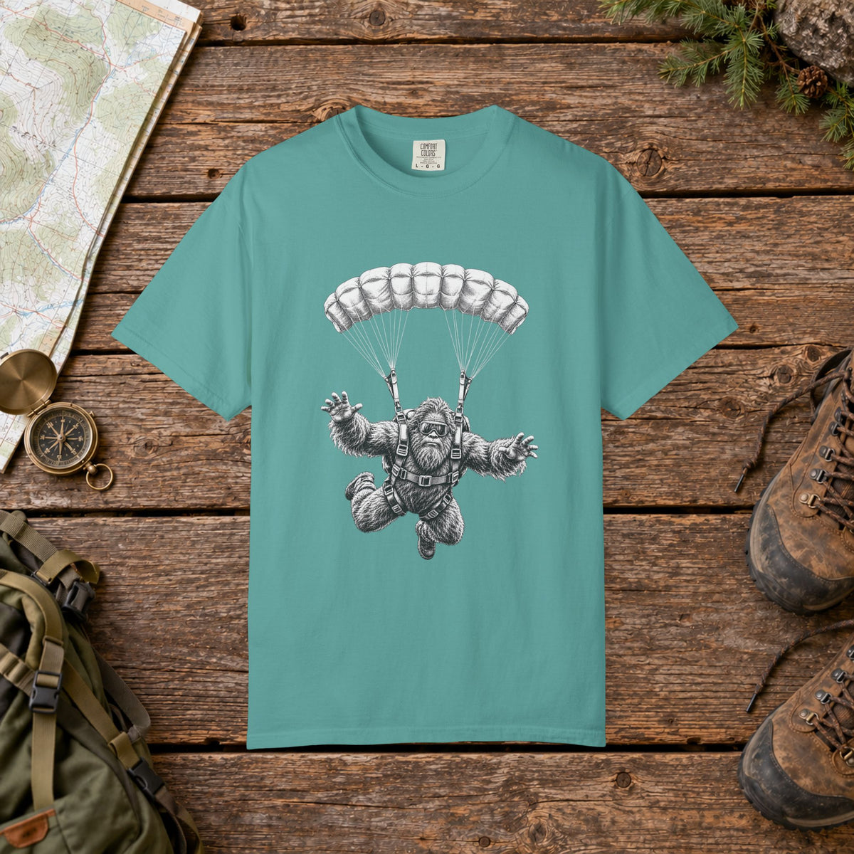 Big Foot Sky Diving | Vintage