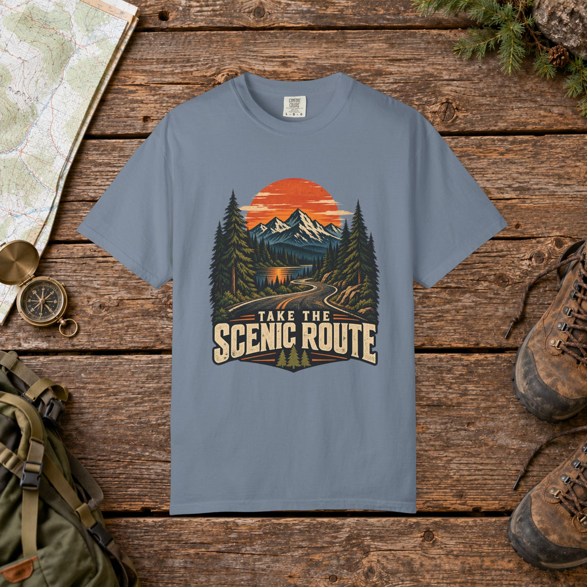 Take the scenic route | Hiking Tee