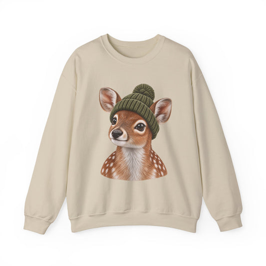 Beanie Fawn Crewneck Sweatshirt