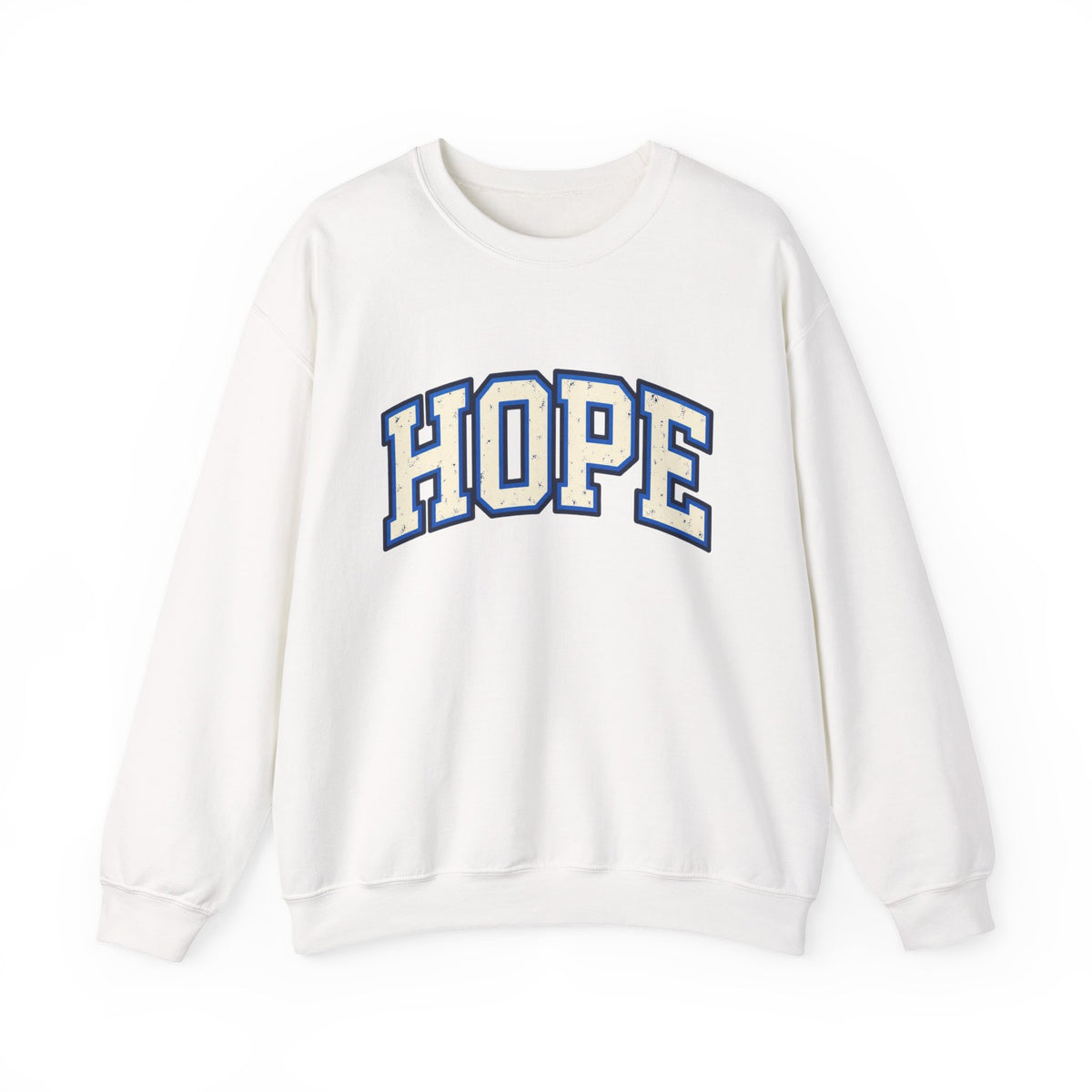 HOPE Crewneck Sweatshirt – Varsity Lettering Pullover