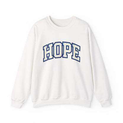 HOPE Crewneck Sweatshirt – Varsity Lettering Pullover